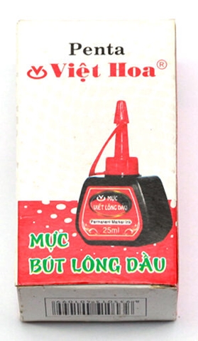 Mực Bút Lông Dầu Penta (Đỏ - Xanh)