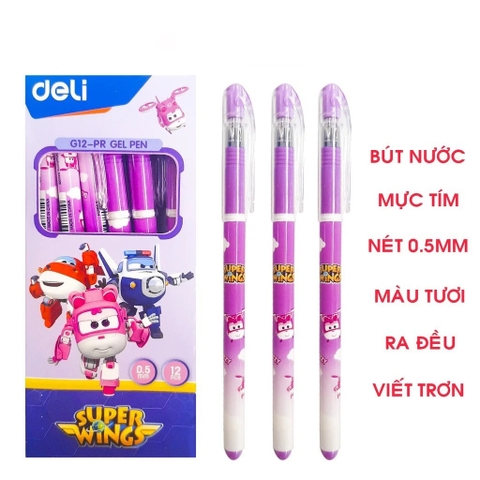 Bút GEL Học Sinh DELI G12 PR Tím