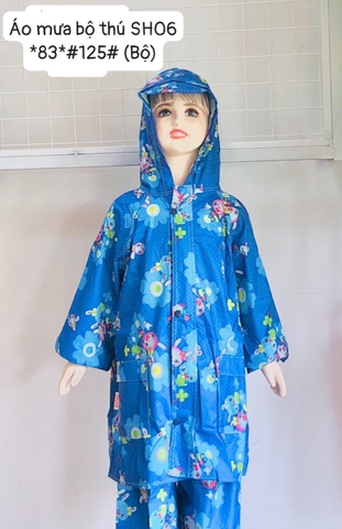 Áo mưa Bộ thú size 2-6