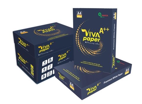 Giấy In ViVa A++ Xanh A4 Định Lượng 70 gsm Có Thùng