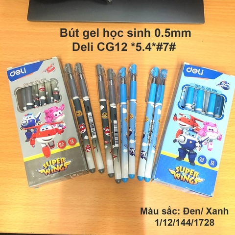 Bút GEL Học Sinh DELI CG12-BK