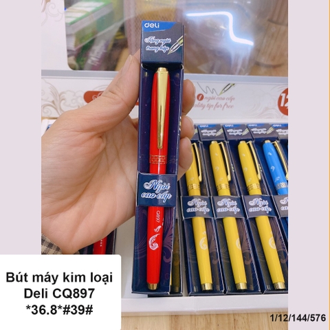 Bút máy Kim loại ngòi mài (kèm ngòi) DELI CQ897