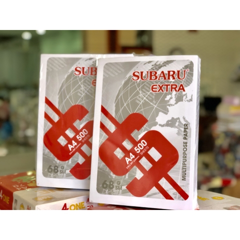 Giấy In Subaru Extra Đỏ A4 Định Lượng 68 gsm