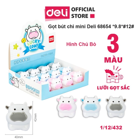 Gọt Chì mini - hình con bò DELI 68654