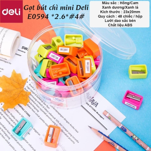 Gọt Bút chì- Mini DELI E0594