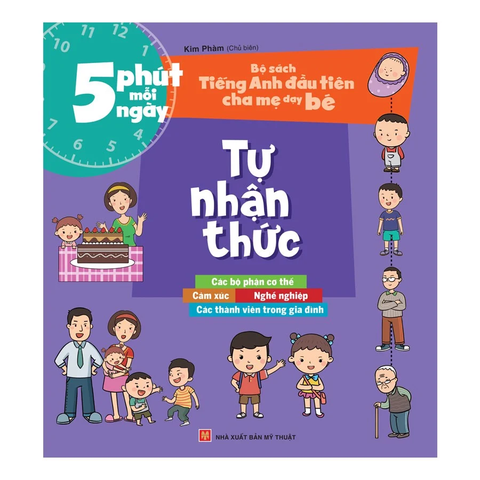 Sách 5 phút mỗi ngày - Bộ sách tiếng anh đầu tiên cha mẹ dạy bé - Tự nhận thức B25