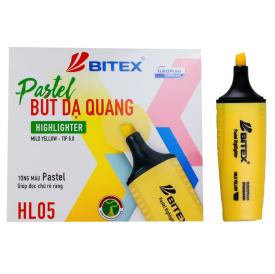 Bút dạ quang Pastel - HL05 BITEX (12cây - hộp)