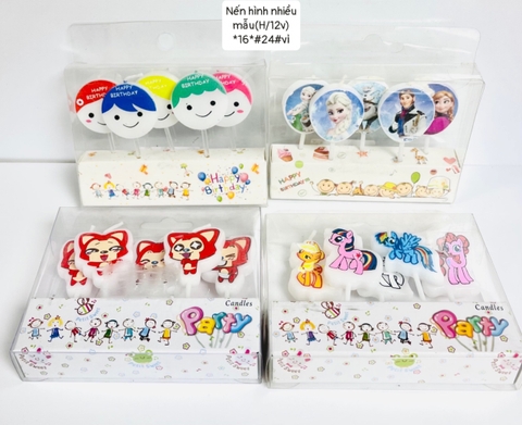 Nến Hình Nhiều Mẫu ( H/12v) *16* (Vỉ)