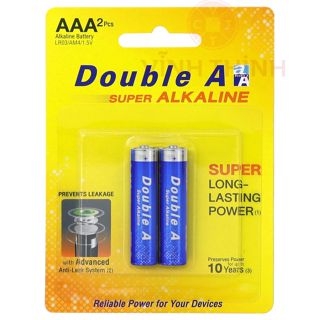 Pin tiểu Double A vỉ 4 viên 3A