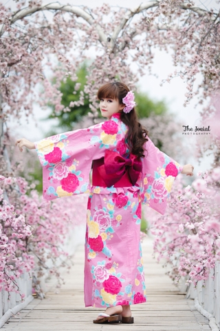 Kimono-yukata nữ – Điểm sắc thắm cho trời vào xuân
