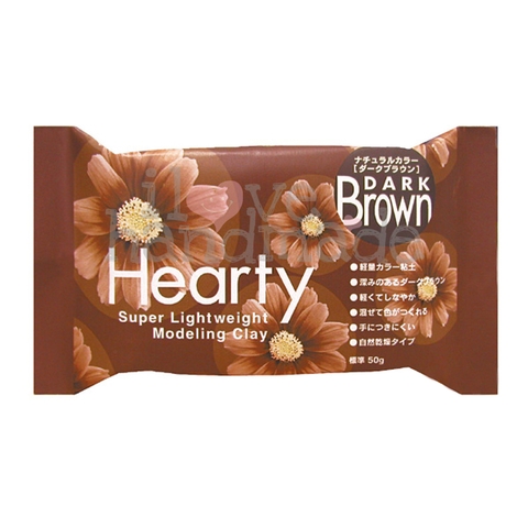 Đất sét nặn tự khô Nhật Bản Hearty brown 50g