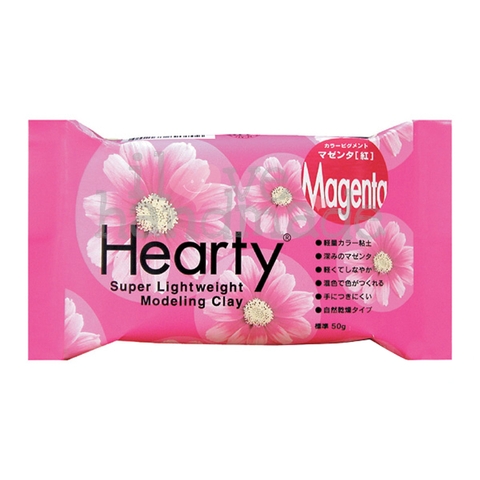 Đất sét nặn tự khô Nhật Bản Hearty Magenta 50g