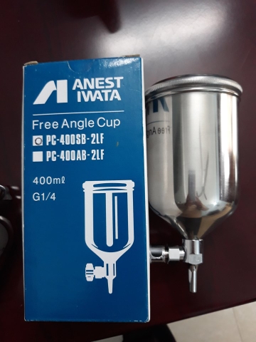 Cốc chứa sơn inox PC-400SB-2LF Anest Iwata