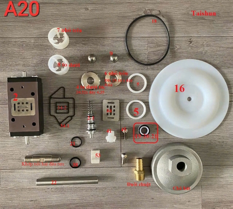 Linh kiện bơm A20