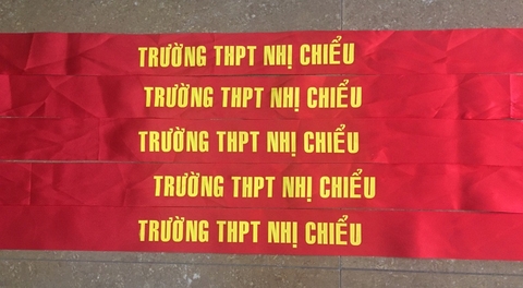 làm băng rôn đeo đầu