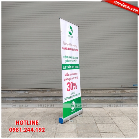 standee cuốn nhôm tốt