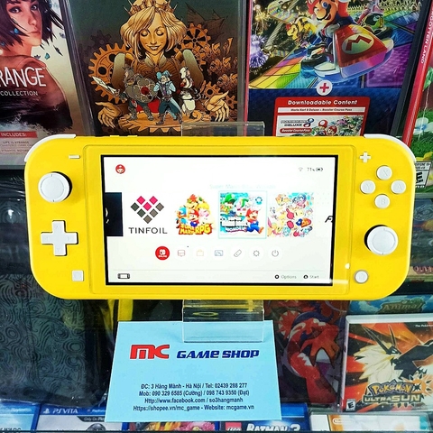 Switch Lite vàng hàng 2nd hand đã MOD CHIP, thẻ 128GB