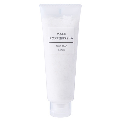 Sữa rửa mặt tẩy tế bào chết Muji Face Soap Scrub Nhật Bản