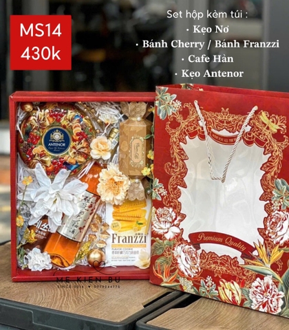 Set Quà Tết Hộp + Túi MS14