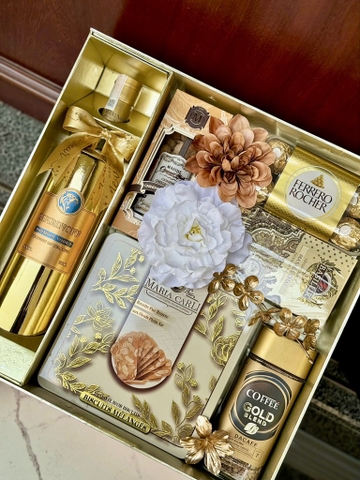 Set Quà Tết Hộp Vàng Gold MS81