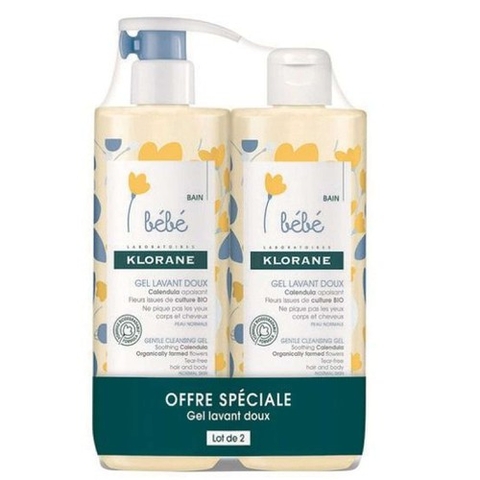 Tắm gội Klorane Pháp cho bé từ sơ sinh 500ml