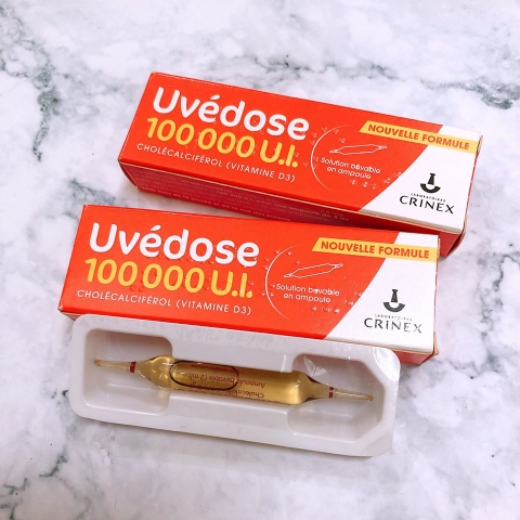 Vitamin D3 liều cao Uvédose 100000U.I. Crinex