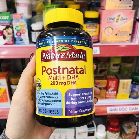 Vitamin Dành Cho Phụ Nữ Cho Con Bú Postnatal Multi + DHA 60 viên