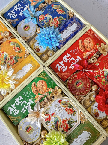 Set Quà Tết Khay Gỗ Không Rượu MS12