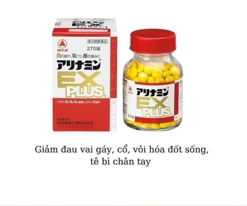 Hỗ trợ xương khớp Viên giảm đau vai gáy Arinamin EX Plus -Nhật Bản