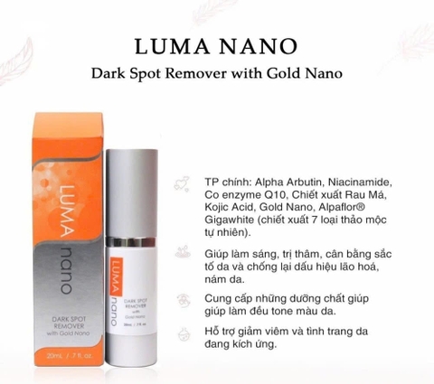 Serum Trị Nám Trắng Da LUMA NANO Dark Spot Remover 20ml