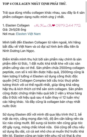 COLLAGEN ELASTEN ĐỨC HỘP 28 ỐNG - KÈM TÚI GIẤY
