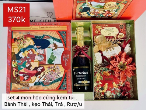 Set Quà Tết Hộp Túi MS21 - ĐỎ