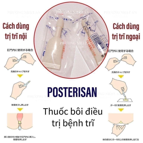 Kem Bôi Trĩ Posterisan Forte Nhật Bản 10 Vỉ x 5 Tuýp × 2 g