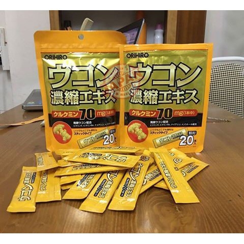 Bột Nghệ Giải Rượu Orihiro 20 Gói Của Nhật Bản