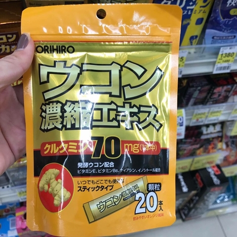 Bột Nghệ Giải Rượu Orihiro 20 Gói Của Nhật Bản
