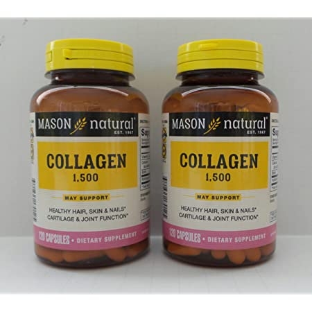 Collagen thủy phân Mason Natural 1500mg Caps With Vitamin C 120 viên