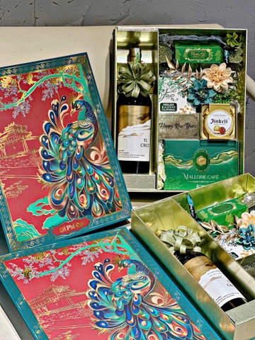 Set Quà Tết Hộp Túi MS18 - XANH LÁ