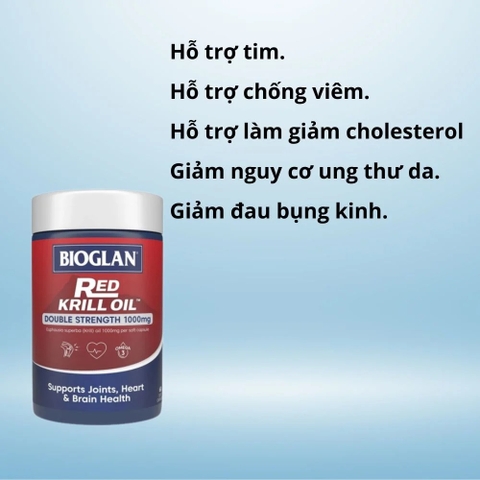 Dầu Nhuyễn Thể Bioglan Red Krill Oil