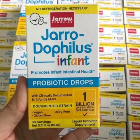Men vi sinh cho trẻ sơ sinh Jarrow Formulas Jarro-Dophilus Infant Probiotic Drops 15ml