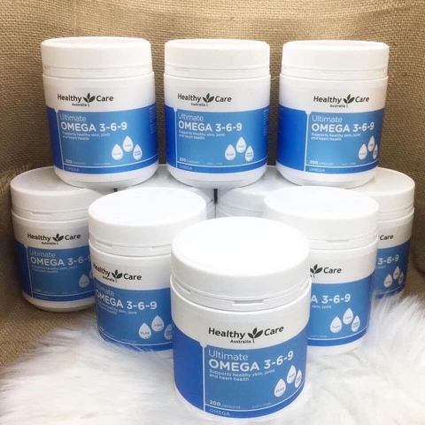 Dầu Cá Healthy Care Ultimate Omega 3-6-9 Hỗ Trợ Tốt Cho Tim Mạch Lọ 200 viên