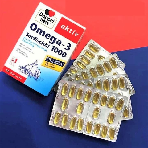 Omega 3 Đức Doppelherz seefischol 1000mg + vitamin E 80viên