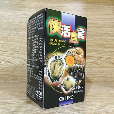 Viên Uống Tinh Chất Hàu Tỏi Nghệ Orihiro 180 Viên