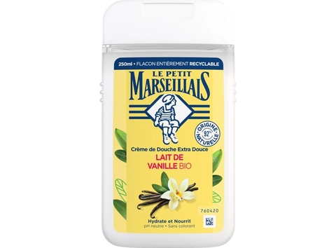 Sữa Tắm Le Petit Marseillais Lait - vanille 250ml