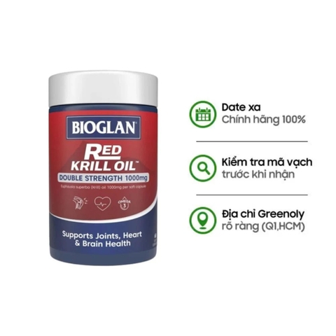 Dầu Nhuyễn Thể Bioglan Red Krill Oil