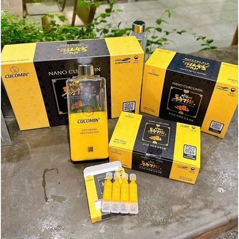 Nghệ Nano đông trùng Cucomin Hàn Quốc 105 tép tặng bình