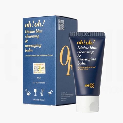 Sáp Tẩy Trang Làm Sạch Sâu, Trẻ Hóa Da oh!oh! Divine Blue Cleansing & Massaging Balm