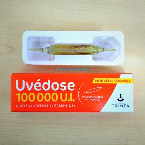 Vitamin D3 liều cao Uvédose 100000U.I. Crinex