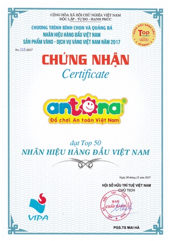 ANTONA TỰ HÀO NHẬN DANH HIỆU “NHÃN HIỆU HÀNG ĐẦU VIỆT NAM NĂM 2017” ANTONA TỰ HÀO NHẬN DANH HIỆU “NHÃN HIỆU HÀNG ĐẦU VIỆT NAM NĂM 2017”