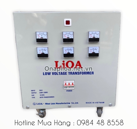 Biếp áp lioa 10kva 3 pha