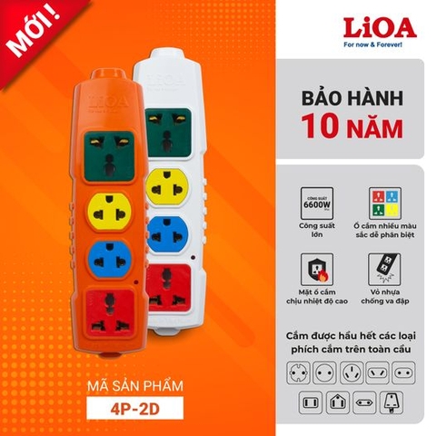 Ổ CẮM ĐIỆN LIOA KHÔNG DÂY 4 Ổ CẮM CHỊU TẢI 6600W